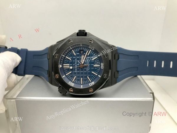 Copy Audemars Piguet Royal Oak Offshore Divers Automatic Watch Blue Dial 5