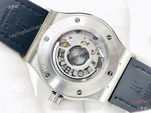 HB Factory V3 Hublot Classic Fusion Swiss Hub1213 Watch Iced Out Black Dial Super Clone 5
