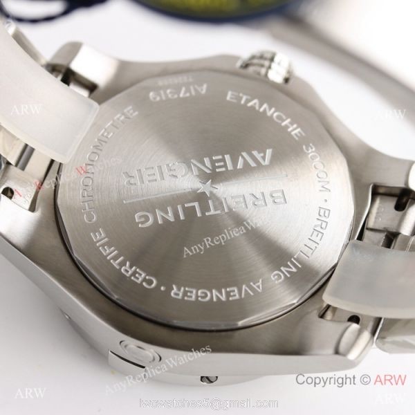 (GF) Swiss Breitling Avenger Automatic 45 Seawolf Yellow Watch Asia 2824 Movement 5