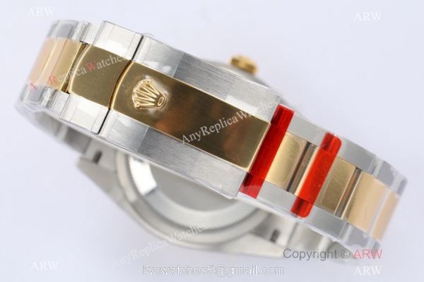 (EW) EW Factory Swiss 3235 Rolex Datejust 36 Gold Palm 2021 New 2-Tone Oyster Bracelet 5