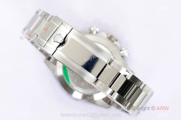 (EW)Swiss 7750 Rolex Daytona Copy Watch 116500ln Black Dial Cerachrom Bezel 40mm 5