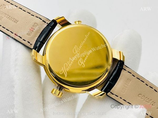 TWS Factory Swiss Vacheron Constantin Malte Dual Time Regulateur 42005 41mm Watch Yellow Gold 9015 Movement 5
