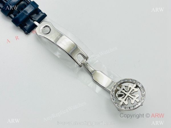 PFF Factory V4 Patek Philippe Sky Moon Celestial Watch Blue Dial Diamond Bezel 5