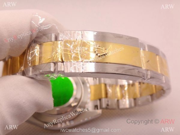Copy Rolex Oyster Datejust Two Tone White Dial Mingzhu Watch 40mm for Men 5
