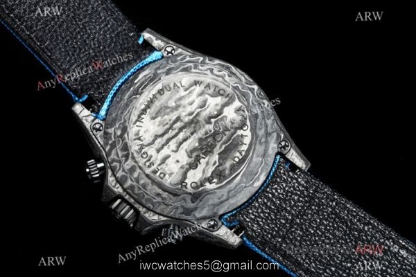2021 New! Swiss Replica Rolex Daytona TW 7750 Watch Carbon-Lime Blue Dial 40mm 5
