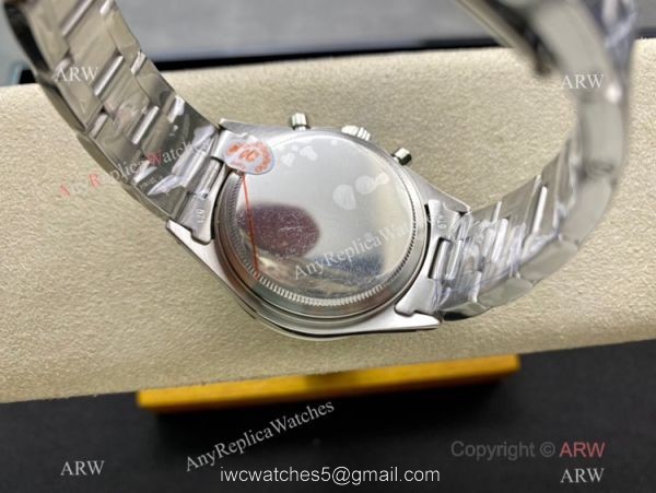 Swiss Replica Rolex Paul Newman Daytona A7750 Stainless Steel Watch Vintage Rolex Wrist 5
