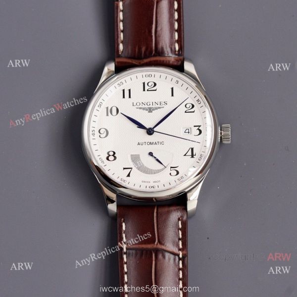 Swiss Replica Longines Master Power Reserve 38mm Watch Leather Strap 2824 Movement 5