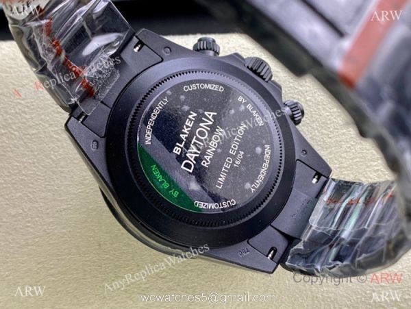 (2022 New) IPK Factory Rolex Blaken Daytona nBlack Venomo 7750 Watch DLC Coated 40mm 5