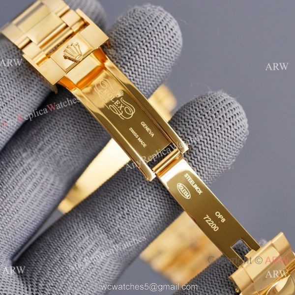 Swiss Quality AAA Replica Rolex Daytona Citizen 8215 Watch All Gold 40mm 5