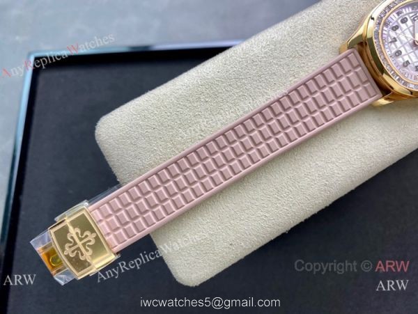 PPF Factory Patek Philippe Lady-Aquanaut Cal.324 Watch Yellow Gold MOP Dial 5