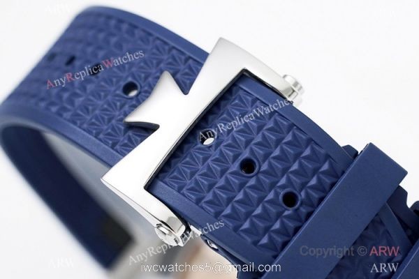 Grade 1A Copy Vacheron Constantin Overseas Ultra-thin 8F Swiss 9015 Bucherer Blue Watch 40mm 5