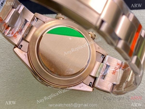 Highest Quality Rolex Daytona 7750 Chrono 904L Rose Gold White Watch 40mm 5