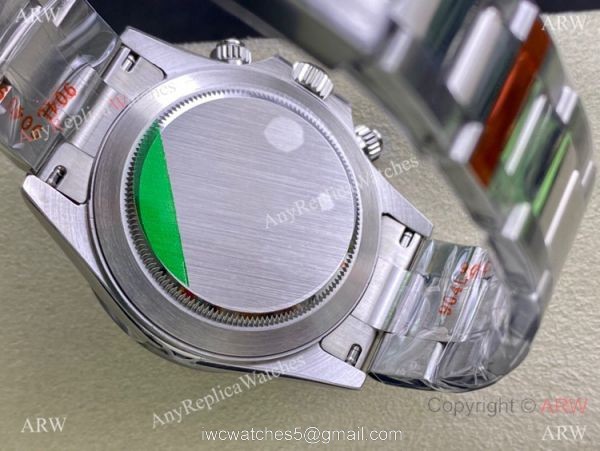Swiss Copy Rolex Daytona 7750 904l Steel Grey Dial Ceramic Bezel Watch 40mm 5