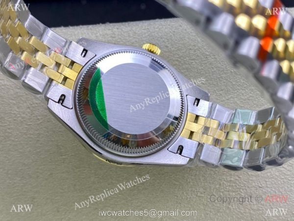 Swiss Copy Rolex Datejust I Two Tone Mop Dial Diamond watch 31mm Mid-size 5