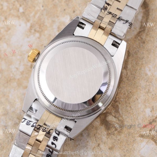 Replica Rolex Datejust 2-Tone Gold Face Watch 31mm Ladies 5