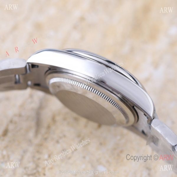 Replica Rolex Oyster Perpetual White Dial Stainless Steel Lady Watch 5