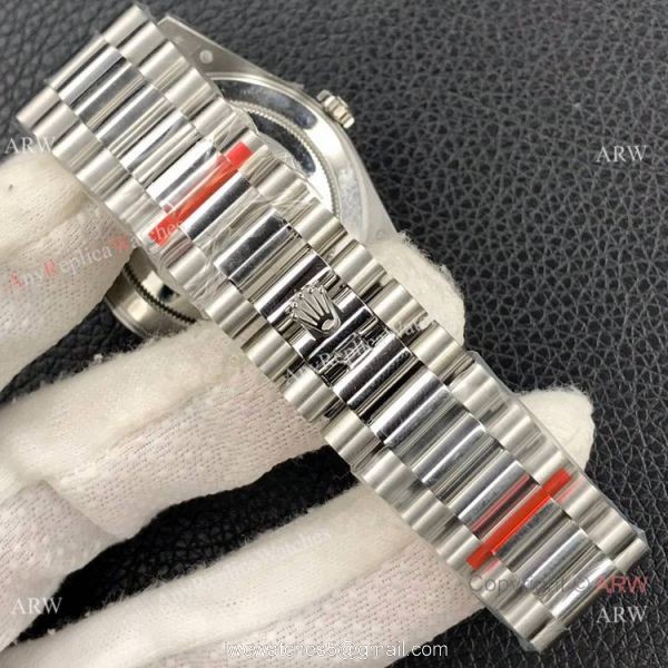 2022 NEW! Swiss Replica Rolex Day Date 40 Middle East Arabic Watch Fluted Bezel 3255 Movement 5