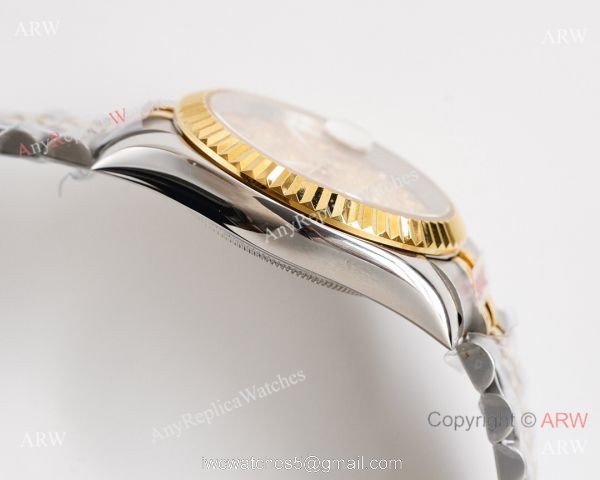 Knock-off ROLEX Datejust Two-Tone White Dial 28mm/36mm Watch Citizen 8215 5