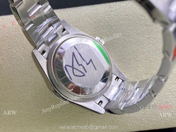 Swiss Rolex Datejust 36mm 2836 Movement Black Dial Oyster Band 5