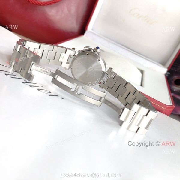2022 New Copy Cartier Pasha Middle East Limited Edition Stainless Steel Olive Green Dial Watch 5
