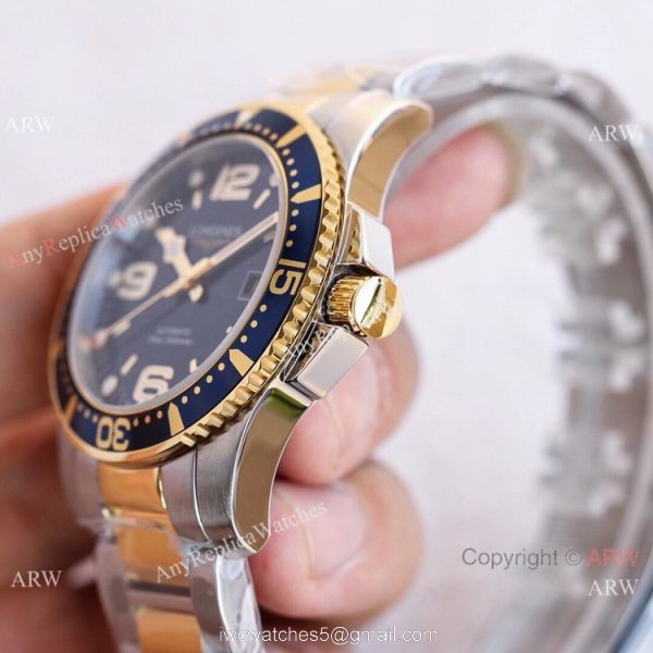 Swiss Replica Longines Hydro conquest L3.742.4 TWF Blue Dial Watch 5