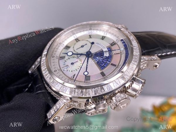 Super Clone Breguet Marine Chronograph Cal.583Q-1 Silver Dial Watch 42mm 5