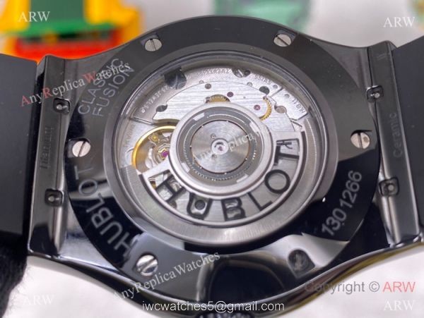 2022 New! Swiss Hublot Takashi Murakami Black Ceramic Rainbow Watch 45mm 5