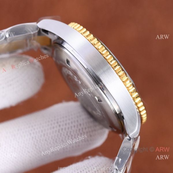 Swiss Quality Longines Hydroconquest Automatic 2-Tone Rose Gold Ceramic Bezel Rubber Strap 41mm 5