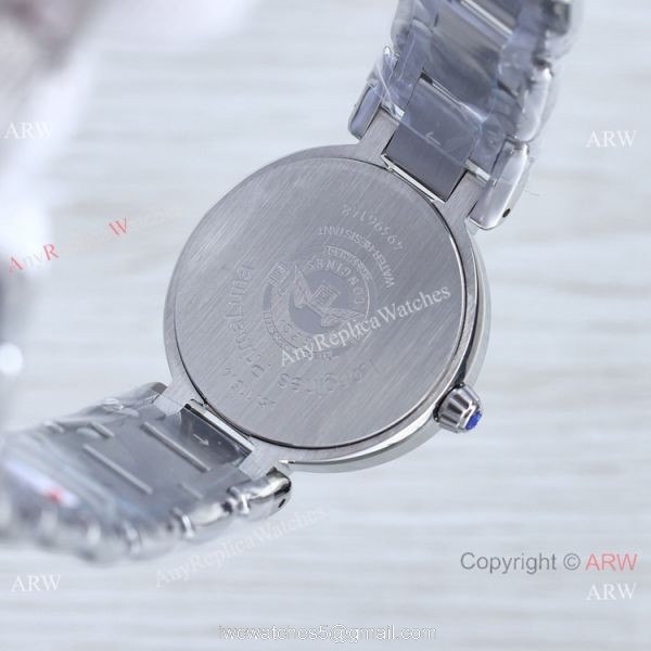 Swiss Quartz Longines PrimaLuna Moon Phase Watch Cream Face Women 5