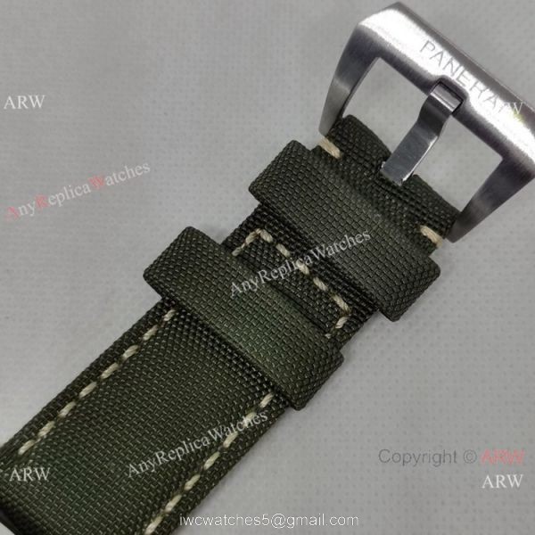 Copy Panerai PAM00535 GMT Watch Green Recycled PET Nylon Strap 5