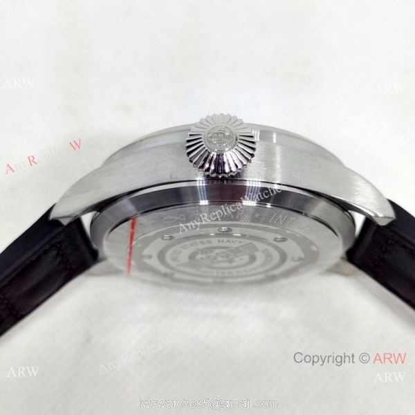 Best Quality IWC Pilots 43mm Automatic Watch Bucherer Blue Dial Silver Case 5