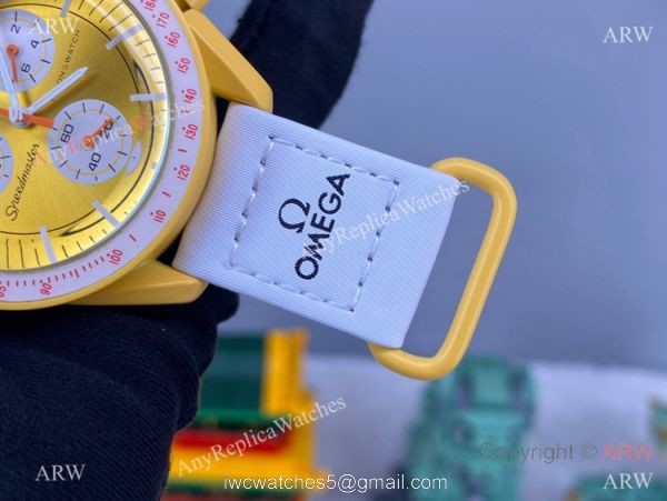 2022 New! Replica Swatch x Omega Mission to SUN Watch Bioceramic lemon case 5
