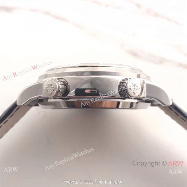 Swiss Replica Patek Philippe 6102P Sky Moon Celestial Stainless Steel Watch 5