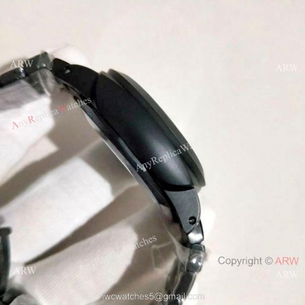 Solid Black Luminor GMT Panerai Bracelet PAM 438 5