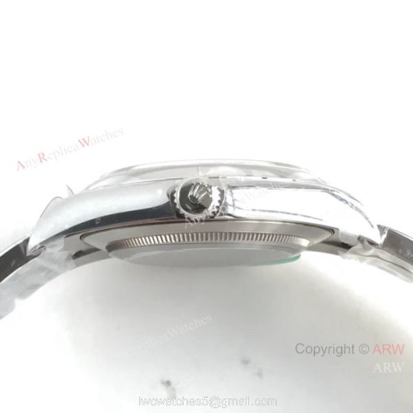 Swiss Copy Rolex Oyster Perpetual Stainless Steel Black Dial Watch Highest Quality AR Factory Rolex 5
