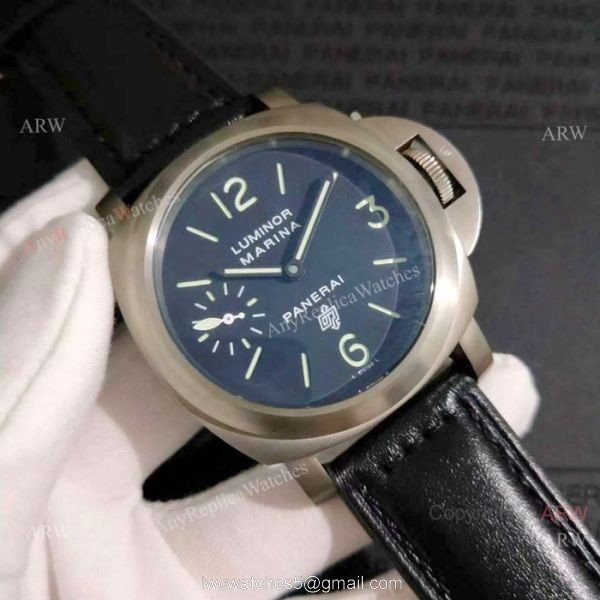 Luminor Marina Panerai Men Copy Watches Titanium Case PAM005 5
