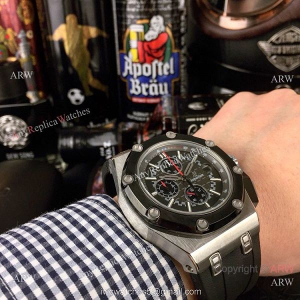Copy AP Royal Oak offshore Michael Schumacher SS Chronograph Watches 5