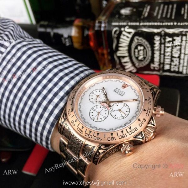 Rolex Bamford Daytona Rose Gold 42mm Watch Vintage Rolex Replica Watches 5