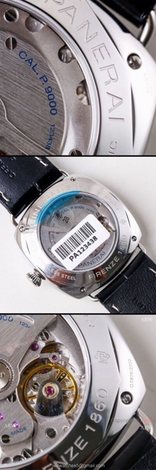 (VS) Swiss Copy Panerai Radiomir Black Seal 3 Days Automatic Watch Black Dial 5