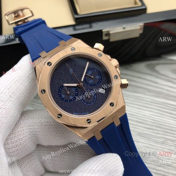 New Copy Audemars Piguet Royal Oak Watches Rose Gold Blank Dial 5