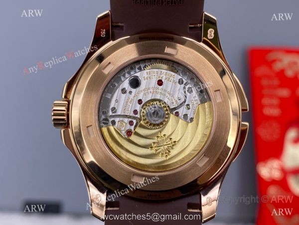 ZF Factory Patek Philippe Aquanaut 5164A Men Watch Rose Gold Chocolate Dial 40.8mm 5