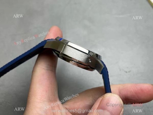 Grade AAA Copy Patek Philippe Aquanaut Chronograph 5968g Watch Blue Rubber Strap 5