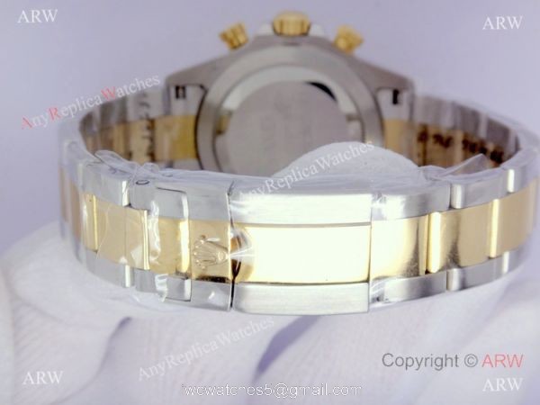 High Quality Daytona 2-Tone White Face Diamond Watch 6