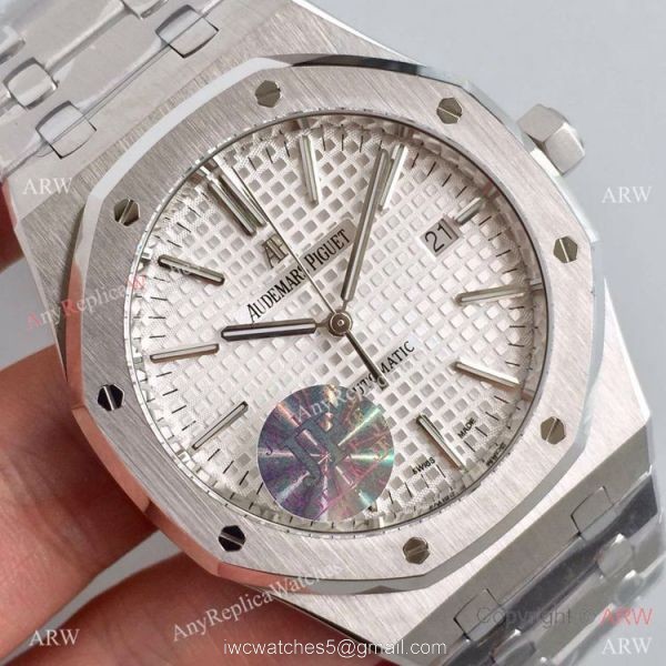 Copy Audemars Piguet Royal Oak JF Factory Watch 41mm SS Silver Dial 6