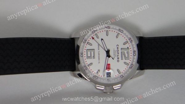 Replica Chopard Gran turismo Watch XL Gray Dial w/rubber band 6