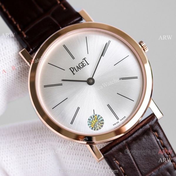 AAA Grade Swiss Replica Piaget Altiplano Watch Rose Gold Silver Dial 6