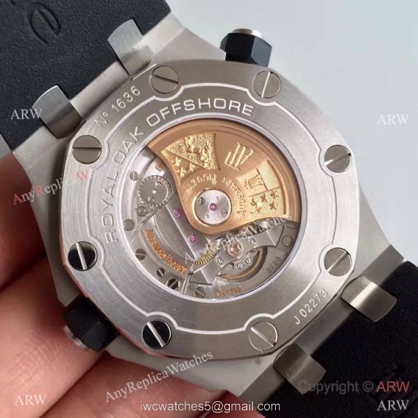 Swiss Audemars Piguet Royal Oak Offshore 3120 SS White Dial Watch Copy 6