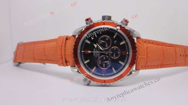 Omega Seamaster Co-Axial Omega Planet Ocean Replica Orange Chronograph Watch 6