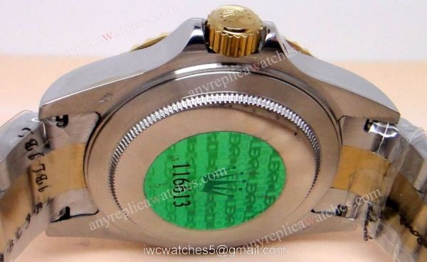 Classic Model Rolex 2-Tone Silver Diamond Face w/Blue Bezel Mens Watch 6