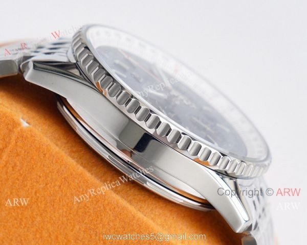 Super Clone Breitling Navitimer 01 Valjoux 7750 Watch Stainless Steel Blue Dial 6